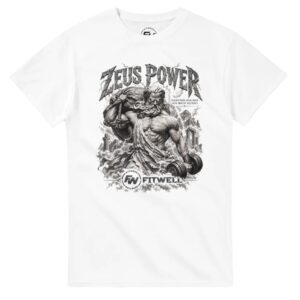Camiseta Fitwell Zeus Power Transform your body into mount Olympus